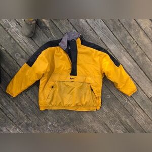 Nike Yellow and Black Puffer Jacket